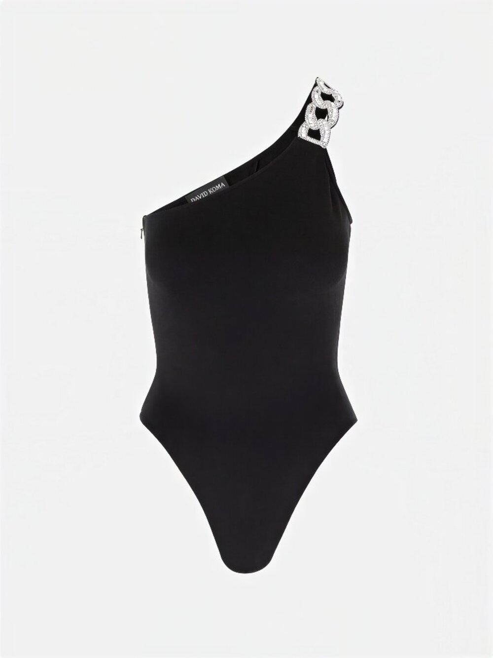 NWT David Koma 3D Crystal Chain Bodysuit